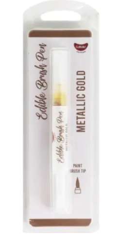 Edible Marker Pen - Metallic Gold - Click Image to Close